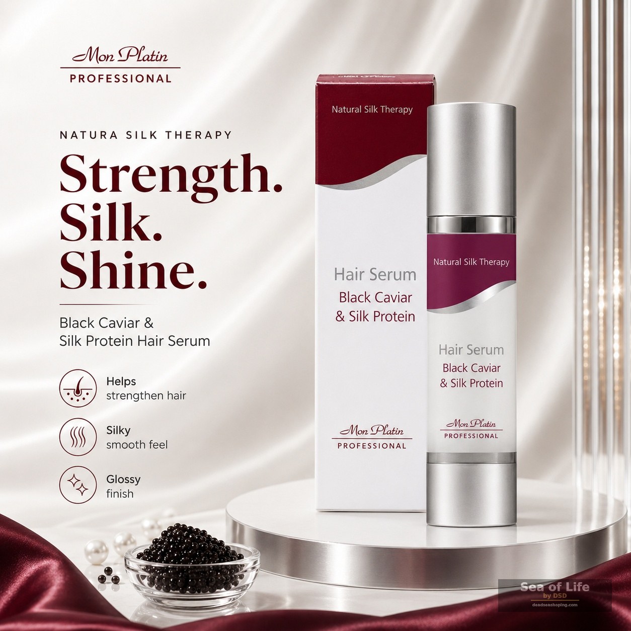 Hair Serum — Black Caviar for Color-Treated & Dry Hair by Mon Platin 100 ml