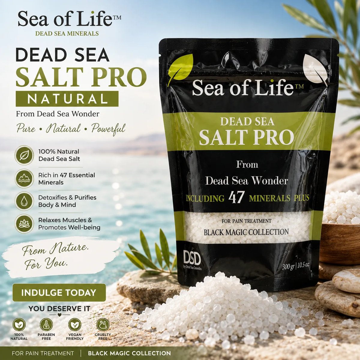 Dead Sea Bath Salt – Natural 300g